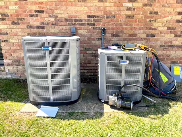 A quality American Standard AC install for a customer